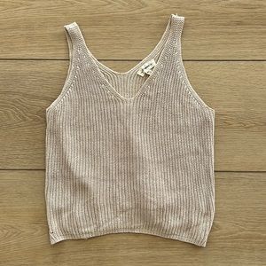 Cropped Knit Tank